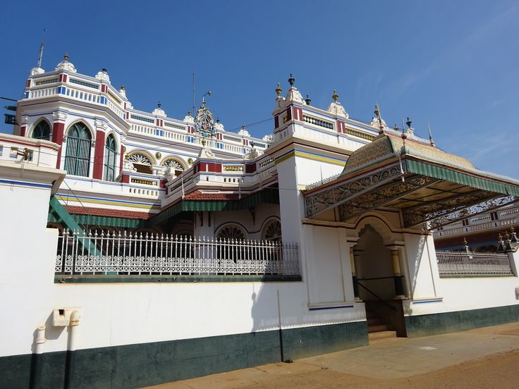 Traditional Chettinad mansion with ornate architecture